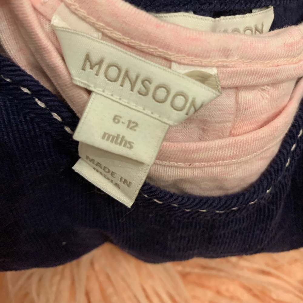 Monsoon Baby Girls Corduroy Dress w Matching Shirt - Picture 6 of 6